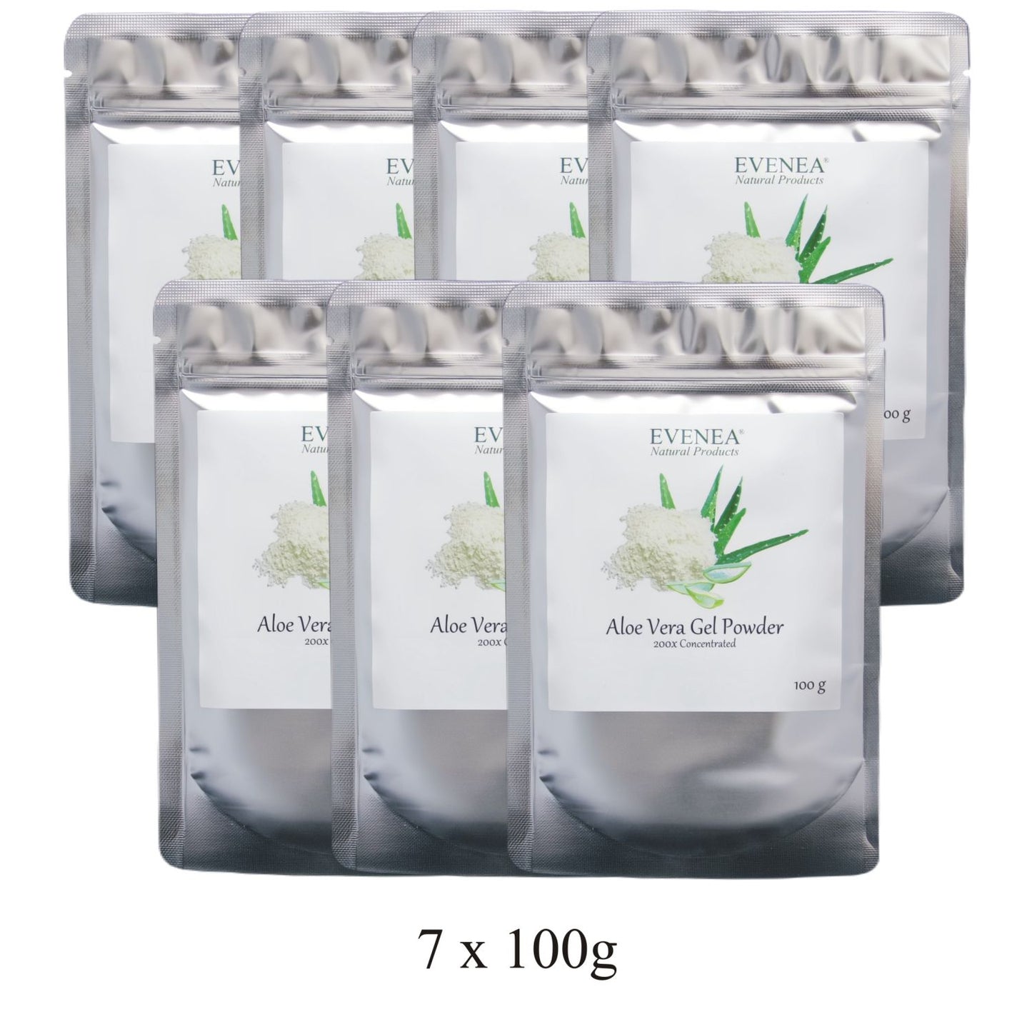 Aloe Vera Gel Powder - 200x Concentrated (100g pouches)