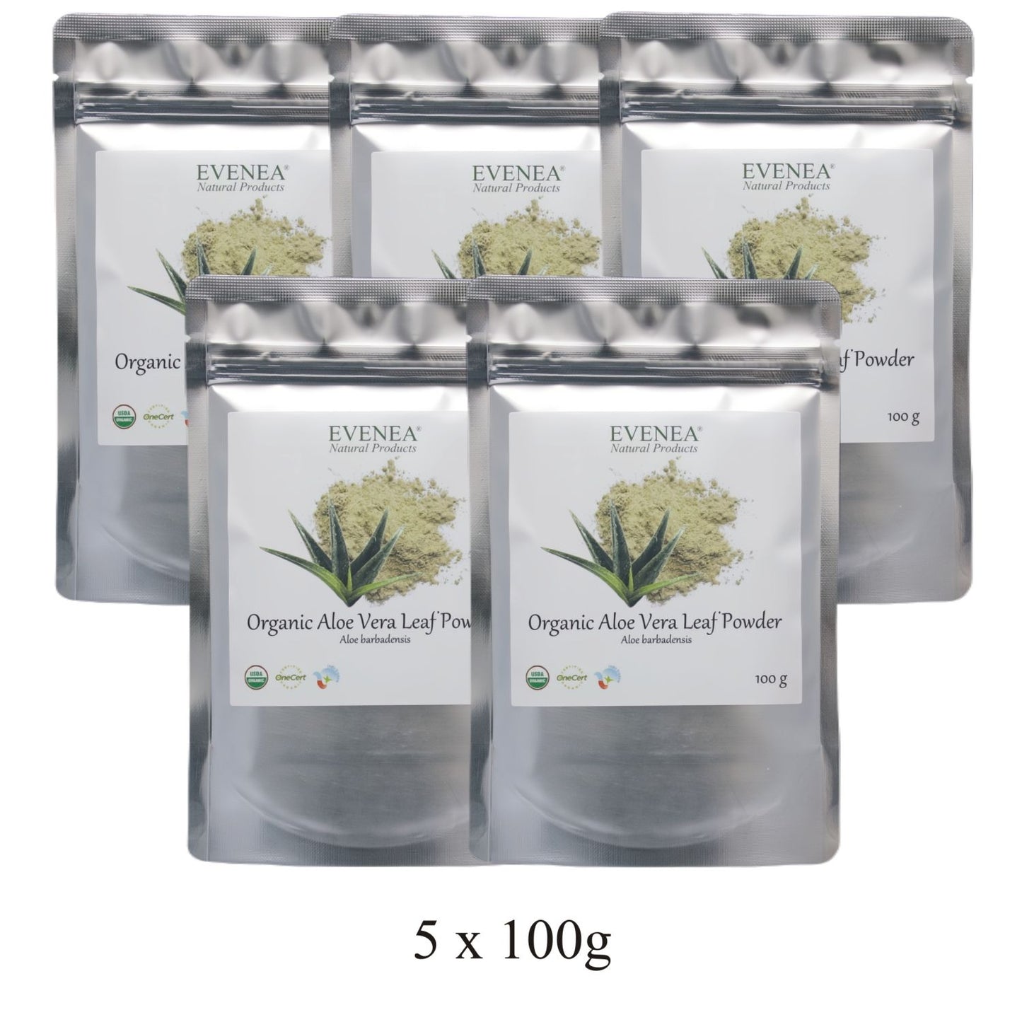 Aloe Vera Leaf Powder - Pure and Organic (100g pouches)