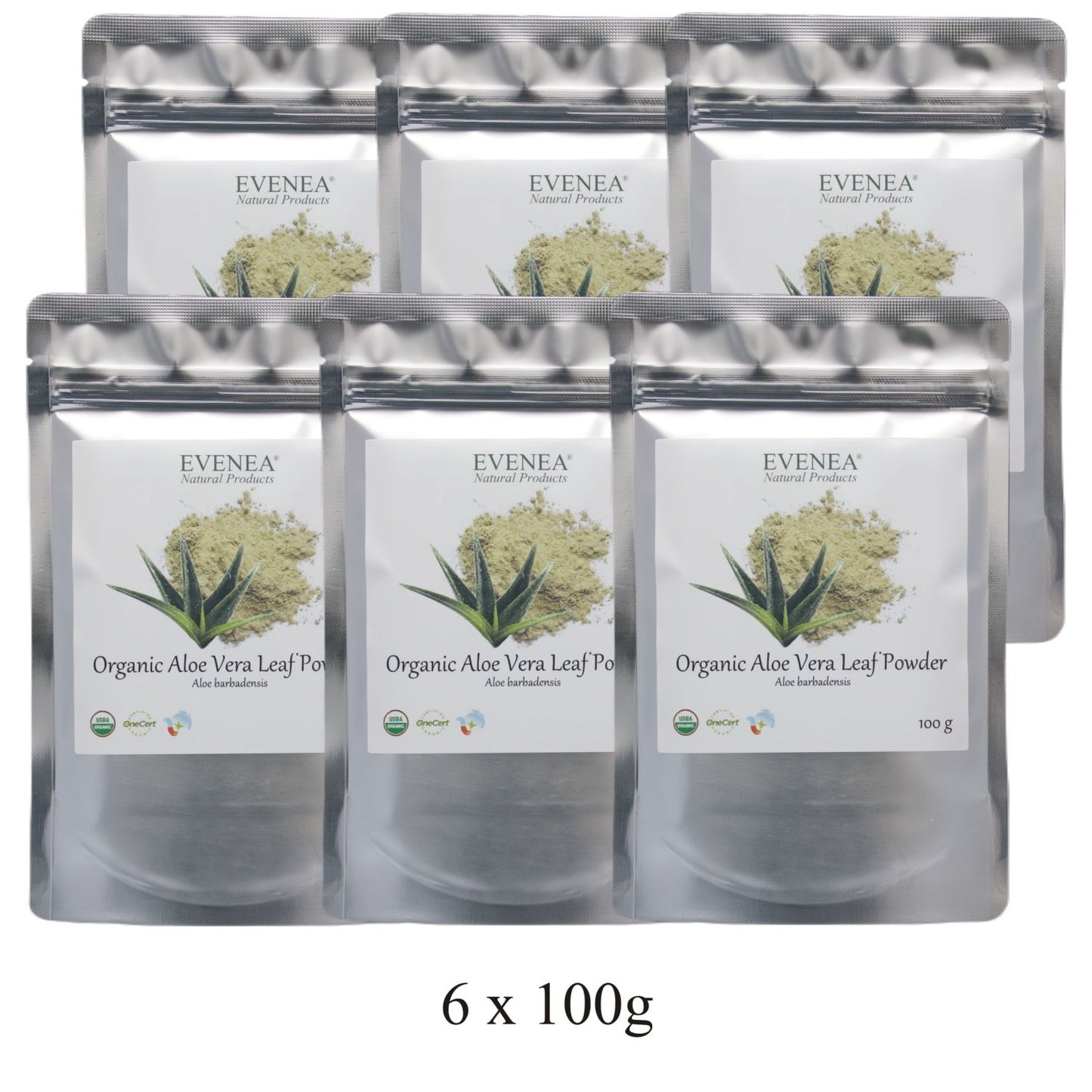 Aloe Vera Leaf Powder - Pure and Organic (100g pouches)