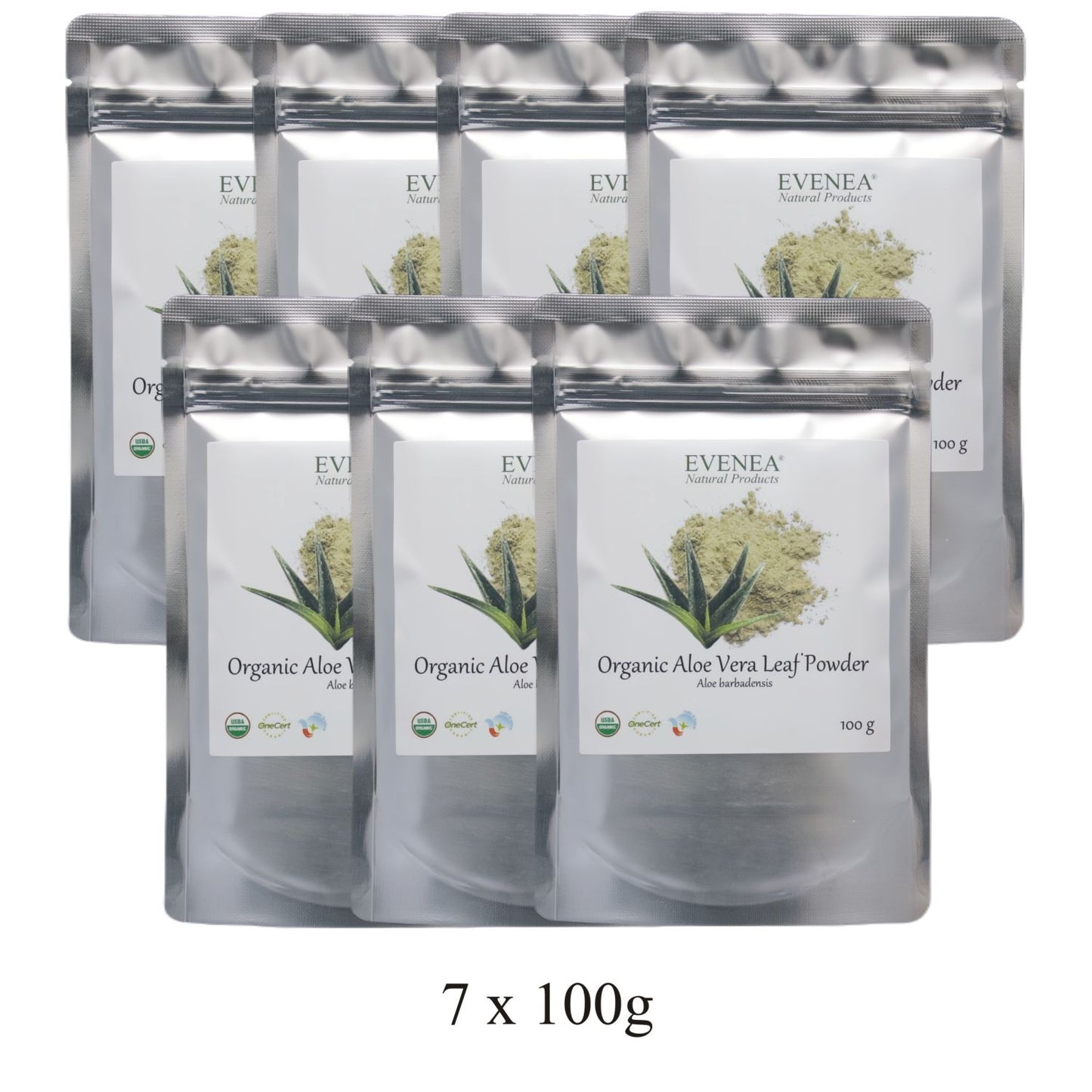 Aloe Vera Leaf Powder - Pure and Organic (100g pouches)
