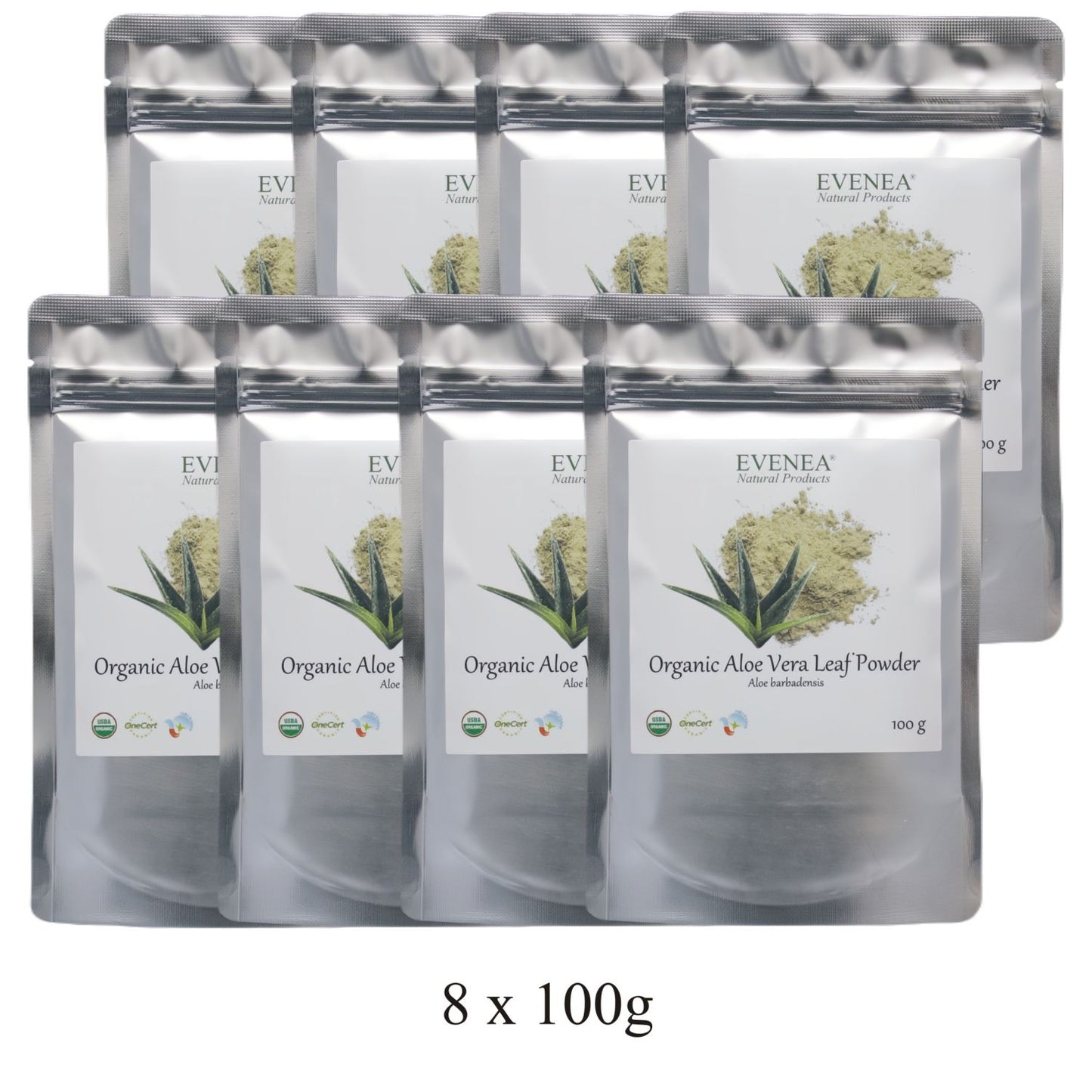 Aloe Vera Leaf Powder - Pure and Organic (100g pouches)