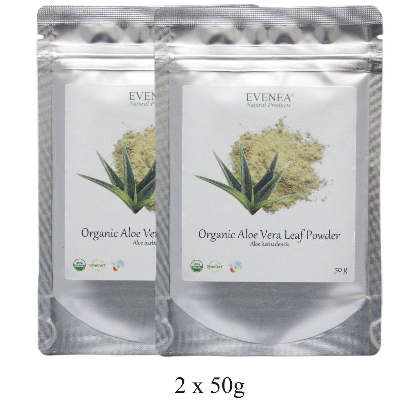 Aloe Vera Leaf Powder - Pure and Organic (50g pouches)