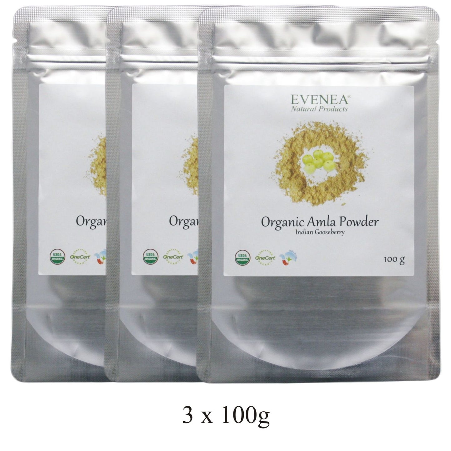 Amla Powder - Pure and Organic (100g pouches)