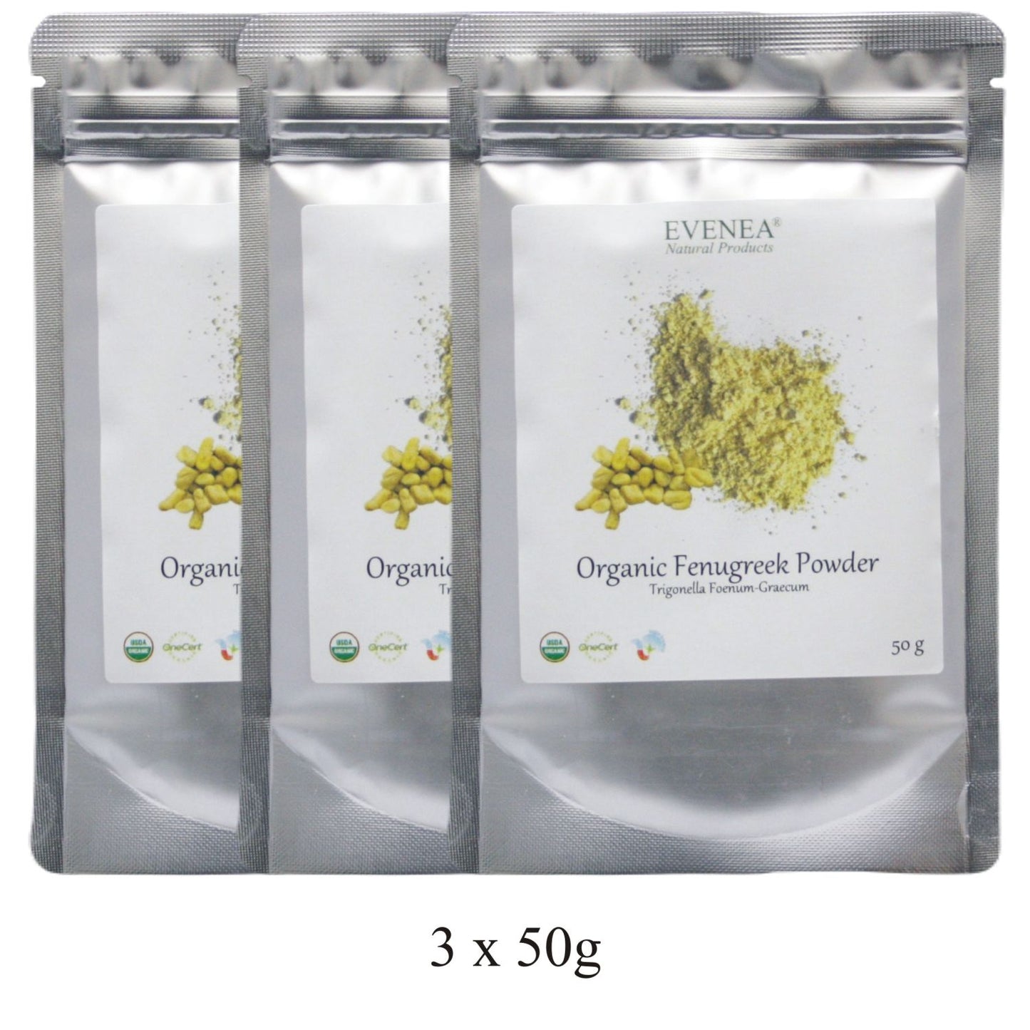 Fenugreek Powder - Pure and Organic (50g pouches)