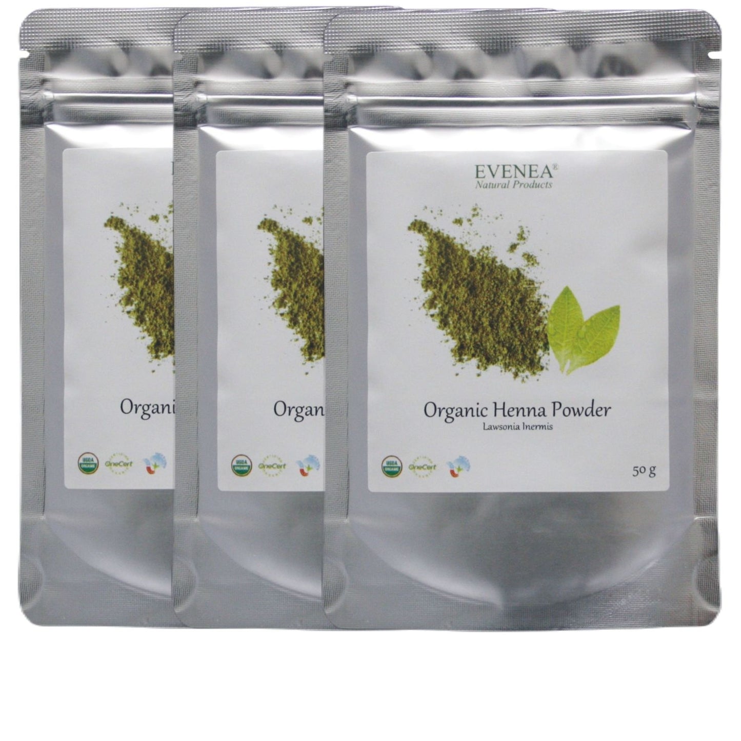 Henna Powder - Pure and Organic (50g pouches)