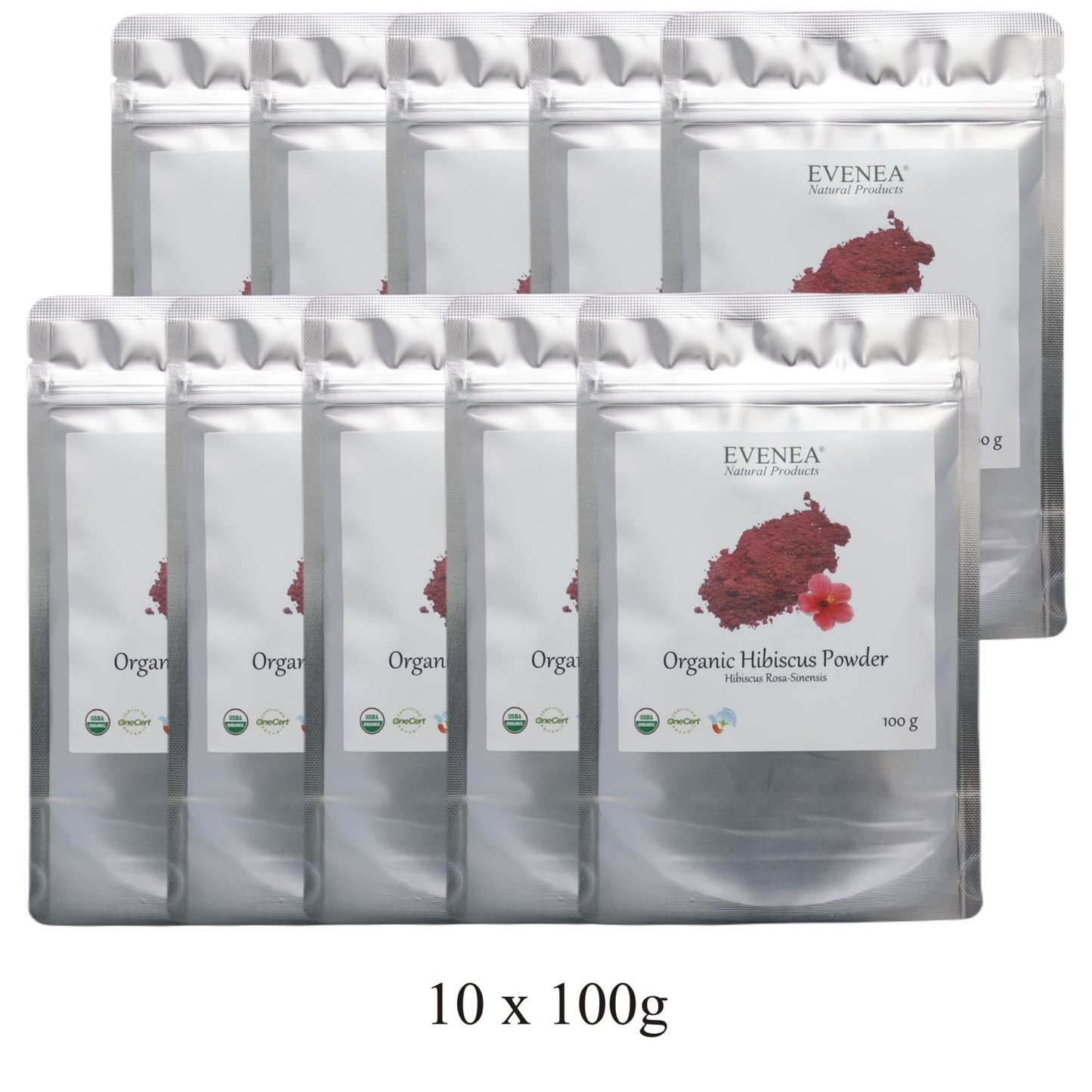 Hibiscus Powder - Pure and Organic (100g pouches)