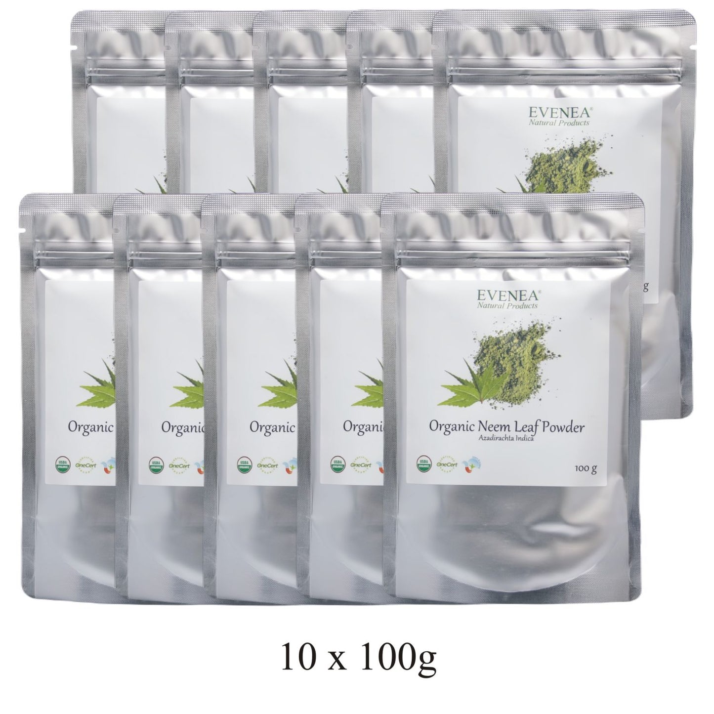 Neem Leaf Powder - Pure and Organic (100g pouches)