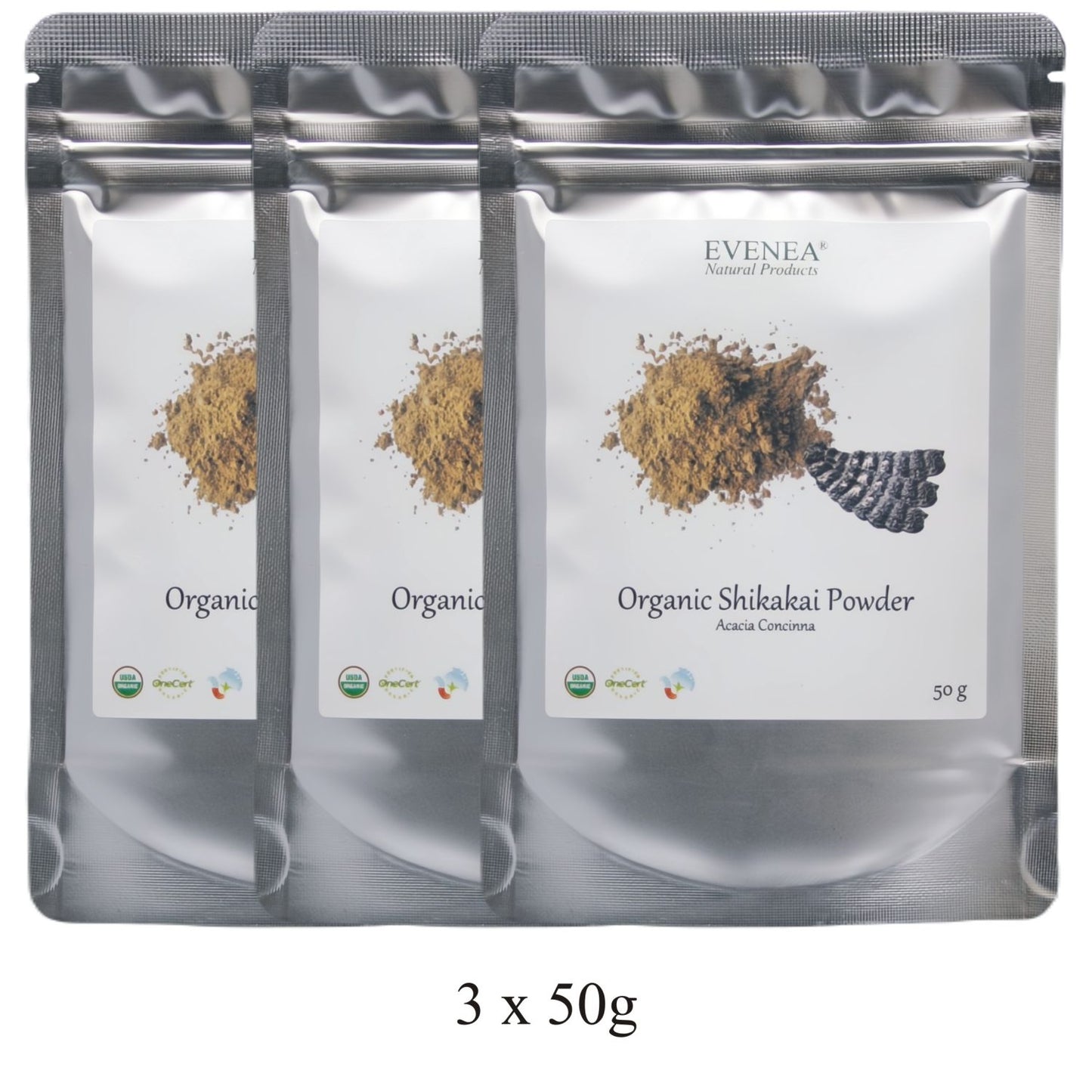 Shikakai Powder - Pure and Organic (50g pouches)