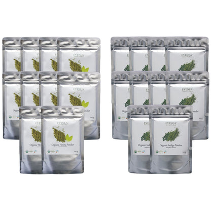 Henna and Indigo Powder Sets - Pure and Organic (100g pouches)