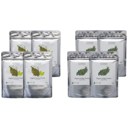 Henna and Indigo Powder Sets - Pure and Organic (100g pouches)