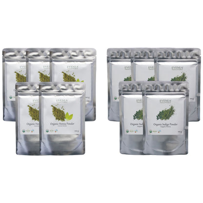 Henna and Indigo Powder Sets - Pure and Organic (100g pouches)