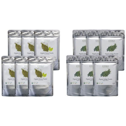 Henna and Indigo Powder Sets - Pure and Organic (100g pouches)