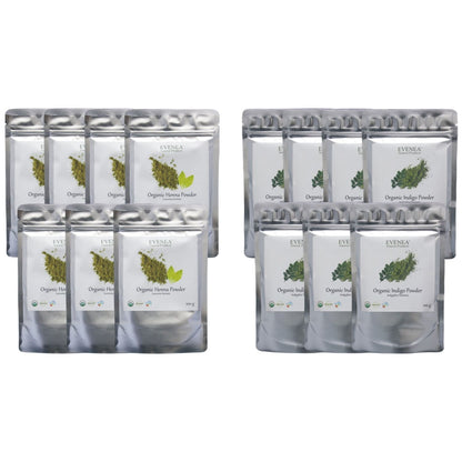 Henna and Indigo Powder Sets - Pure and Organic (100g pouches)