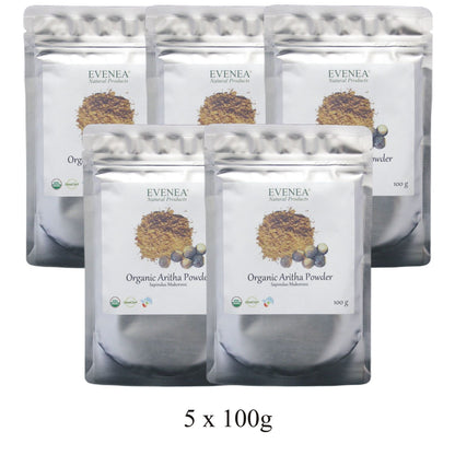 Aritha Reetha Soapnut Powder - Pure and Organic (100g pouches)