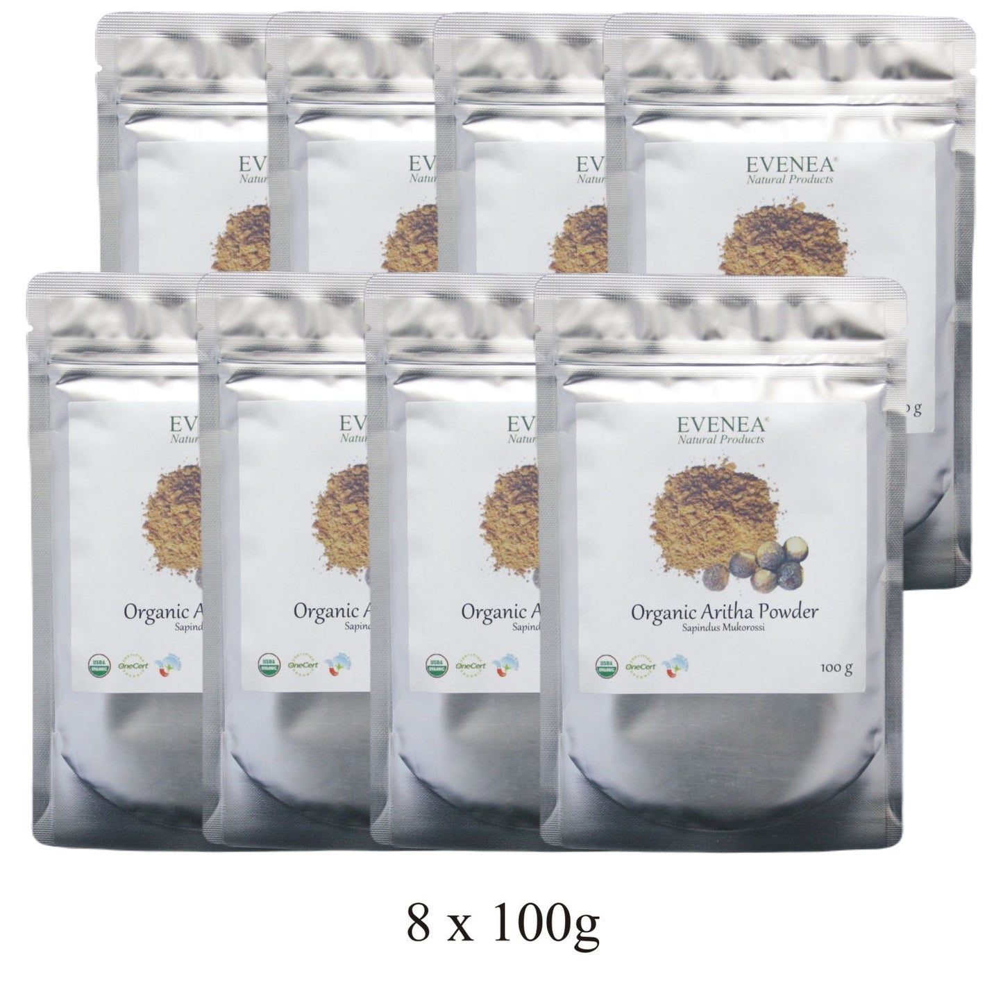 Aritha Reetha Soapnut Powder - Pure and Organic (100g pouches)