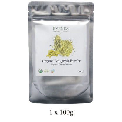 Fenugreek Powder - Pure and Organic (100g pouches)