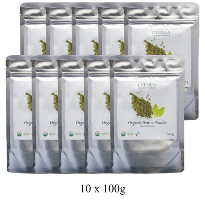 Henna Powder - Pure and Organic (100g pouches)