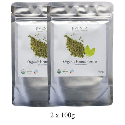 Henna Powder - Pure and Organic (100g pouches)