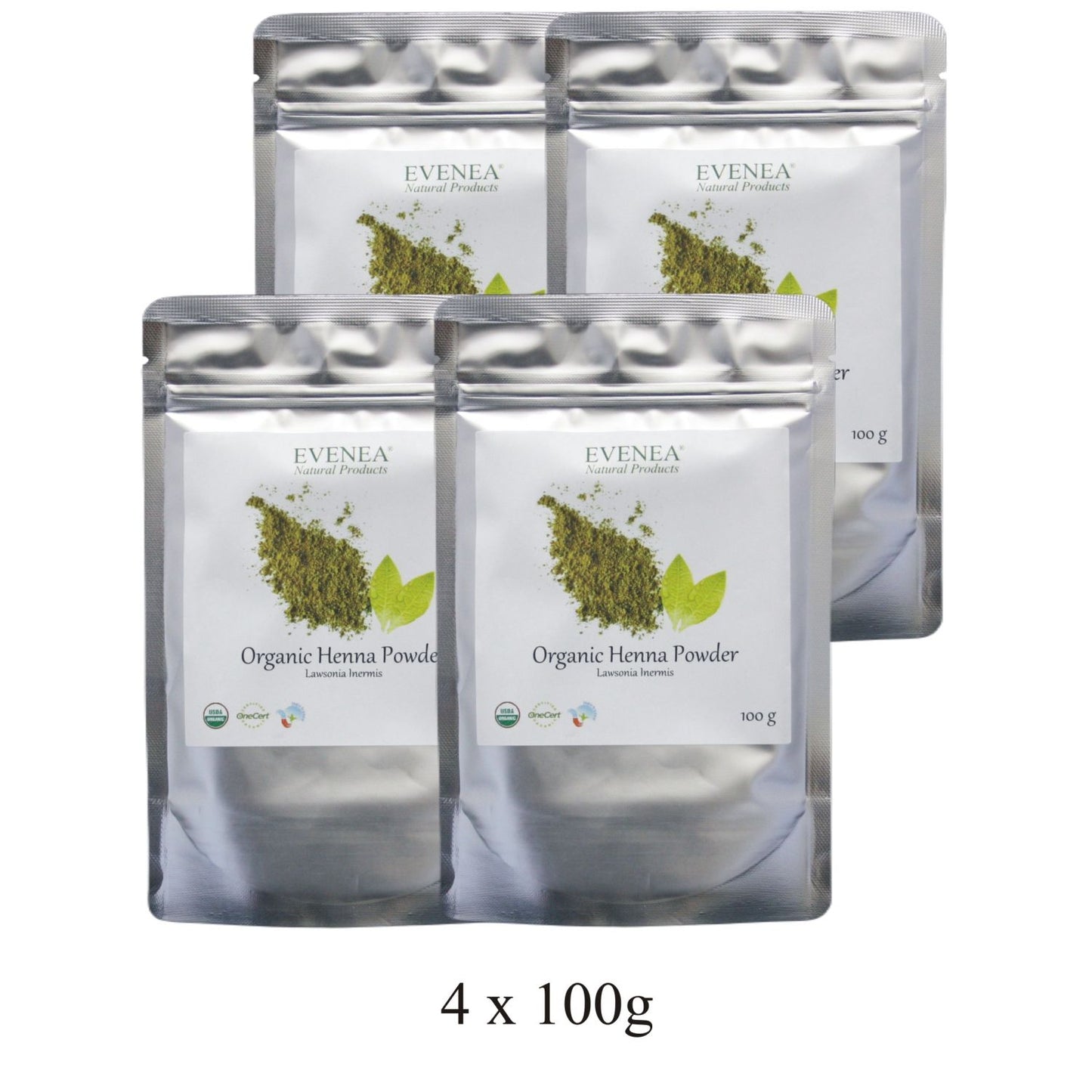 Henna Powder - Pure and Organic (100g pouches)