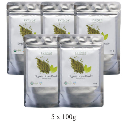 Henna Powder - Pure and Organic (100g pouches)