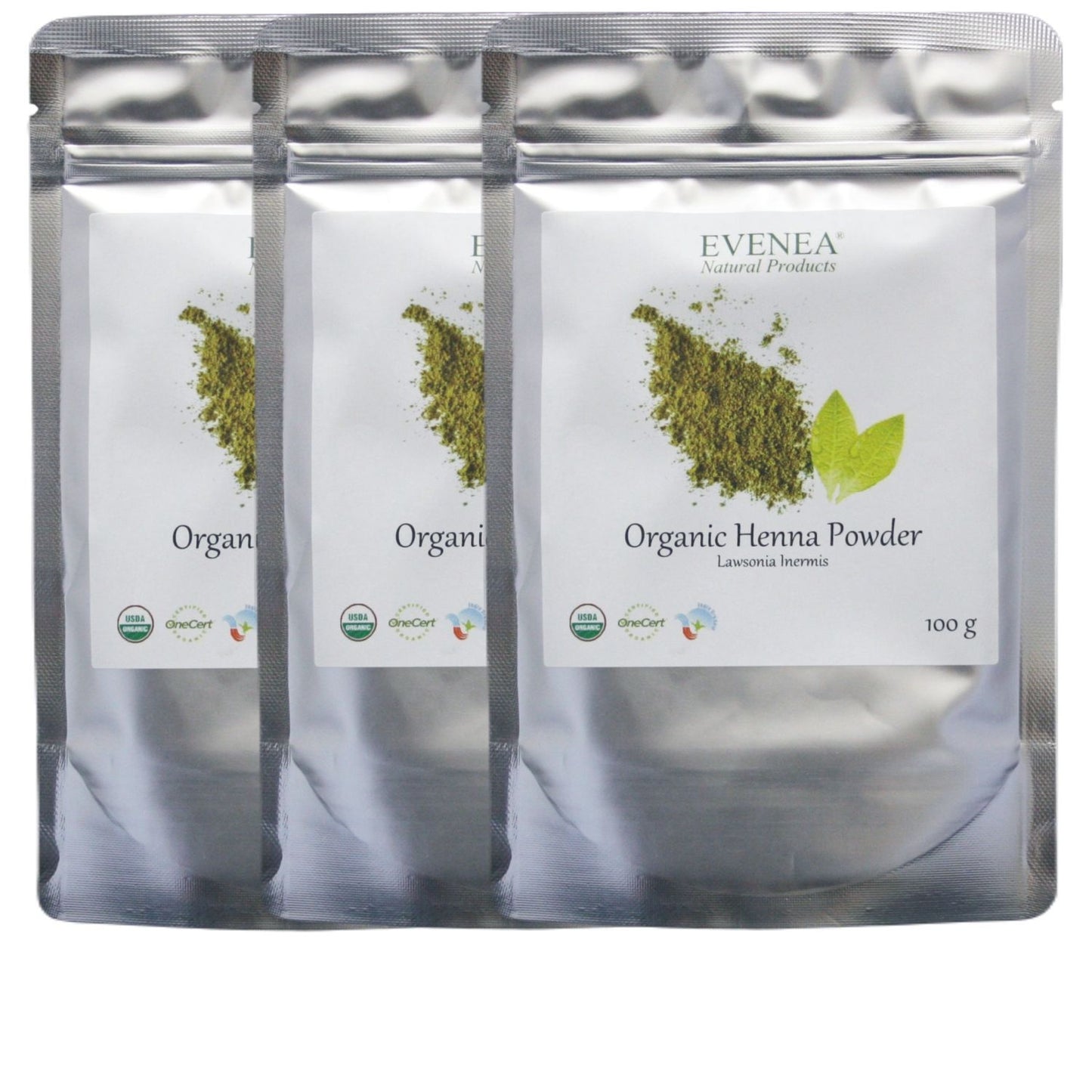 Henna Powder - Pure and Organic (100g pouches)