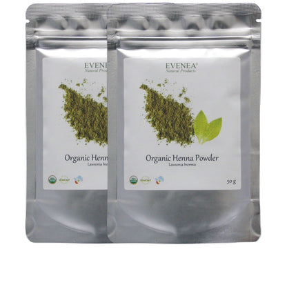 Henna Powder - Pure and Organic (50g pouches)