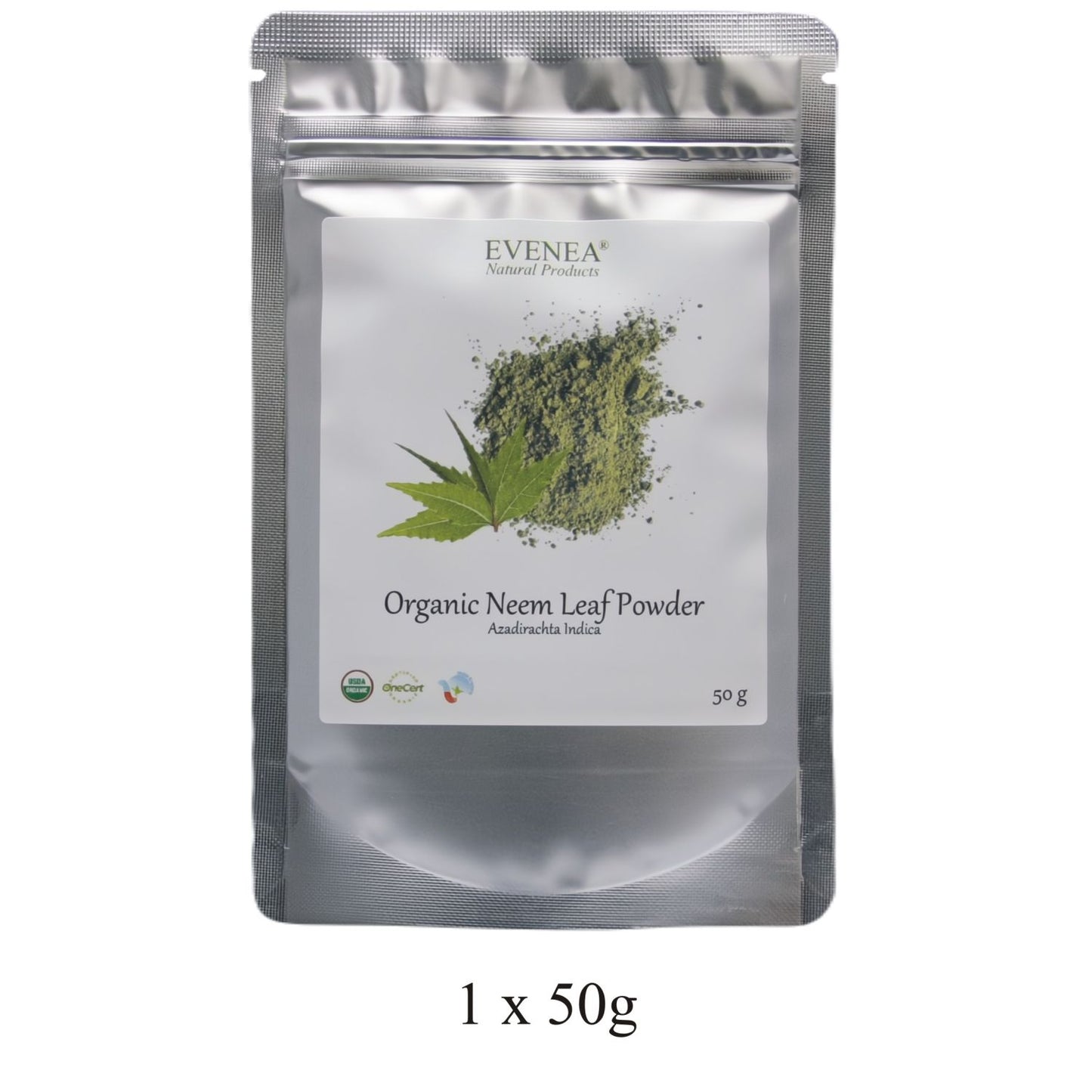 Neem Leaf Powder - Pure and Organic (50g pouches)