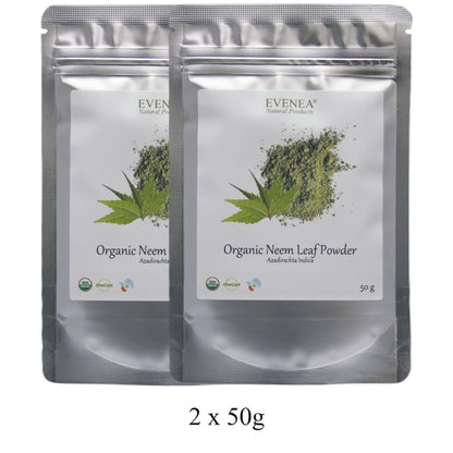 Neem Leaf Powder - Pure and Organic (50g pouches)