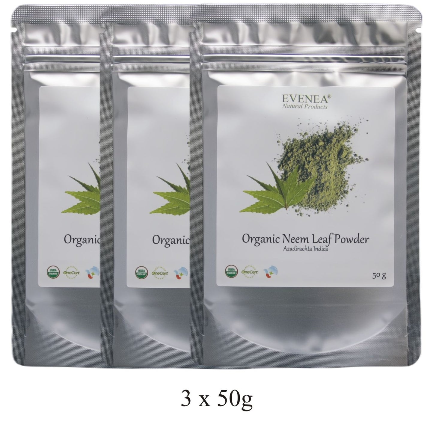 Neem Leaf Powder - Pure and Organic (50g pouches)